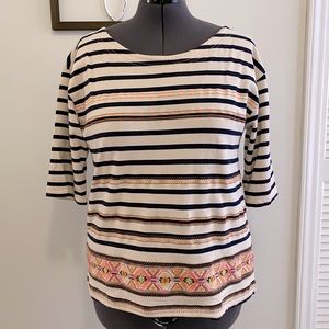 J.Crew cotton shirt with colorful pattern